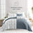 All Season Reversible Quilt Set Dusk Blue by Becky Cameron-1989826934