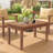 Patio Dark Brown Wood Table-1910462853