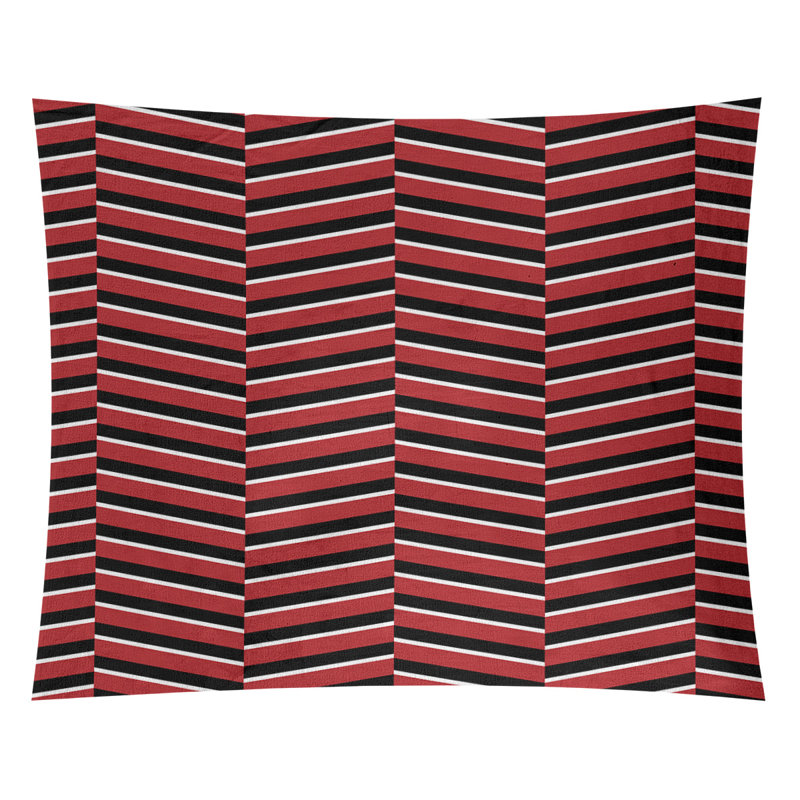 Tapisserie, H 27,5 po x l 37,5 po, Rouge