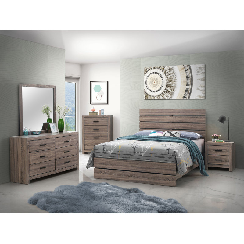 Axat 5-piece Queen Bedroom Set Barrel Oak, Queen