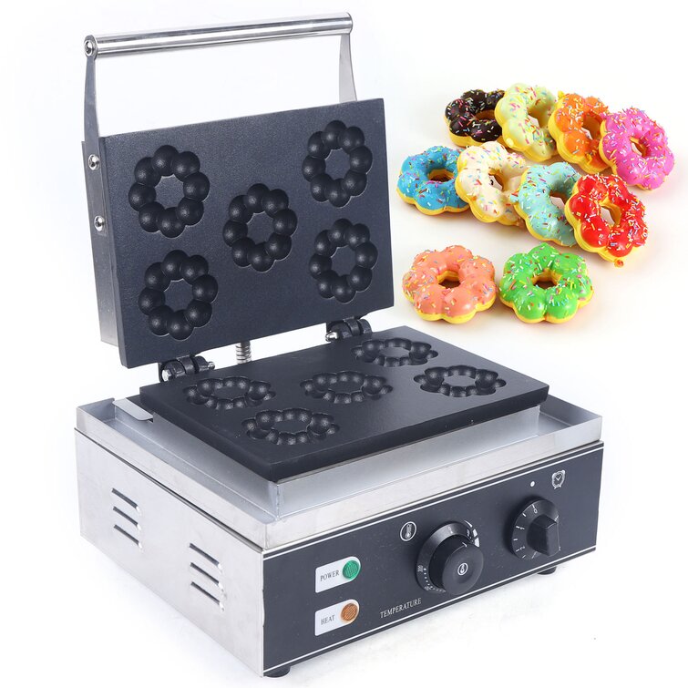 Houselin Mini Donut Maker Machine for Home，1200W Double-Sided