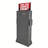 FixtureDisplays® Black Metal Ballot Box w/Side Pockets, Lockable, Floorstanding 19.2" Wide x 48.0" Tall x 8.6" Deep 119578-BLK
