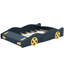 Lit plateforme pleine grandeur en forme de voiture de course avec rangement - construction robuste bleu foncé pour une utilisation confortable dans une chambre en bois de pin bleu-948330114-948330143