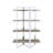4-shelf Natural And Bookshelf - Maximize Your Storage In Living Area Sleek Metal Frame Enhance Kitchen With Style Functional Design