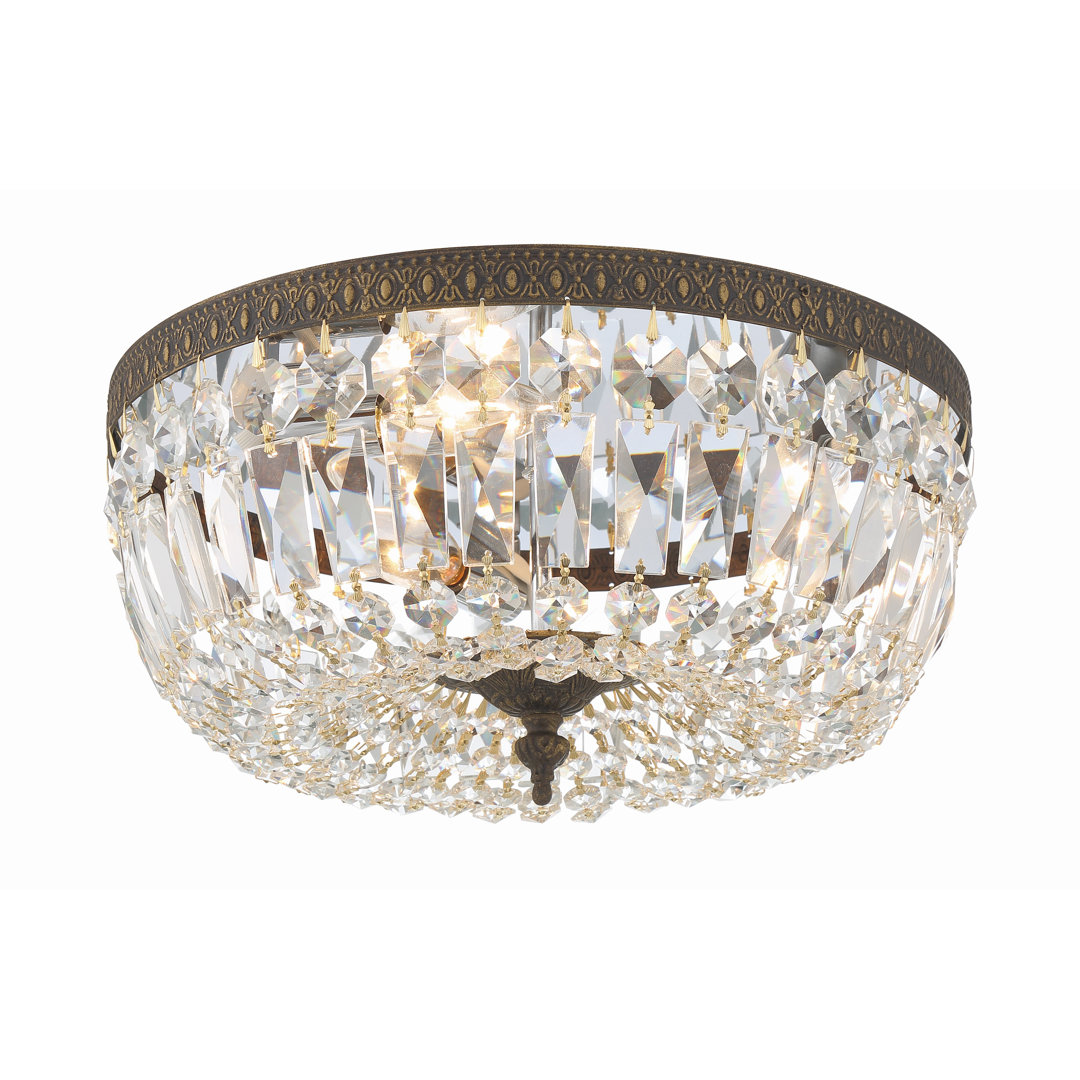 Eila Flush Mount Willa Arlo™ Interiors Crystal 