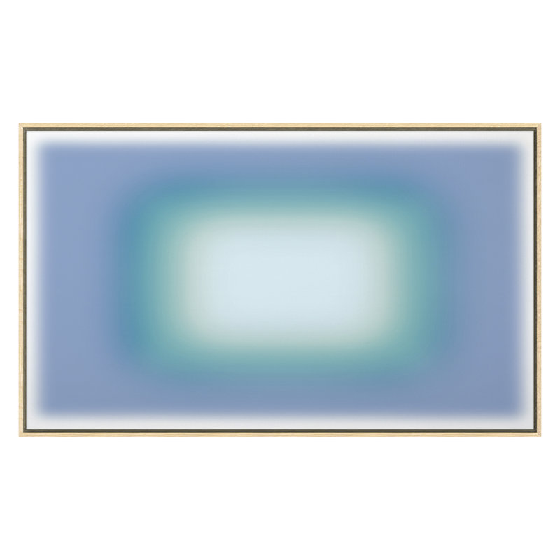 Blur Continuum 5 Print by Renee Stramel, 24" H x 40" W x 1.88" D, Maple Framed