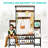Amandine 55.5" W Hall Tree with Bench and Shoe Storage-1838143872