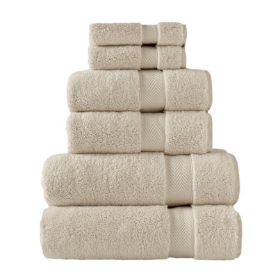 Klassic Collection 6 Piece 100% Cotton Towel Set by SaaSoh