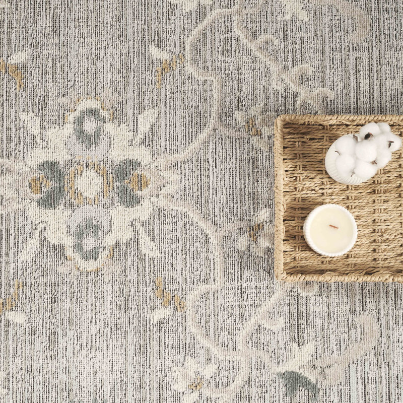 Tapis gris ardoise Abani Rugs, Rectangle 4pi x 6 pi