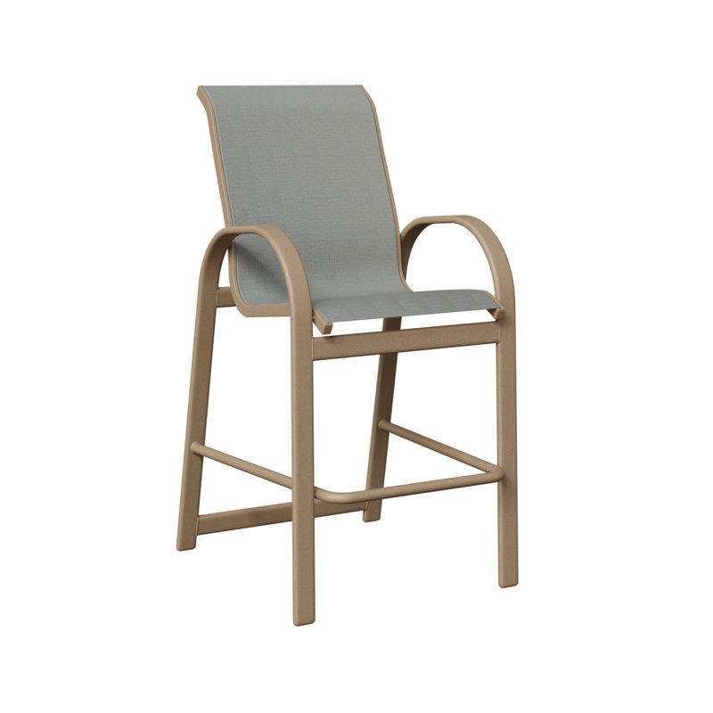 Chaise de bar Cazares, Chêne veiné de bois, Ardoise Nova