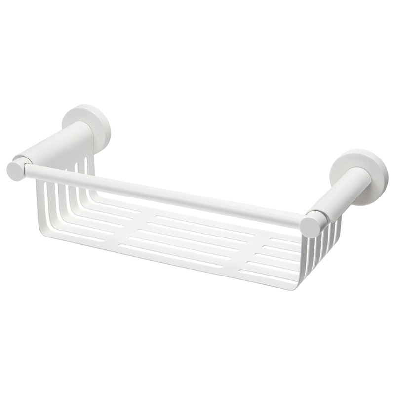 Stainless Steel Shower Shelf, White