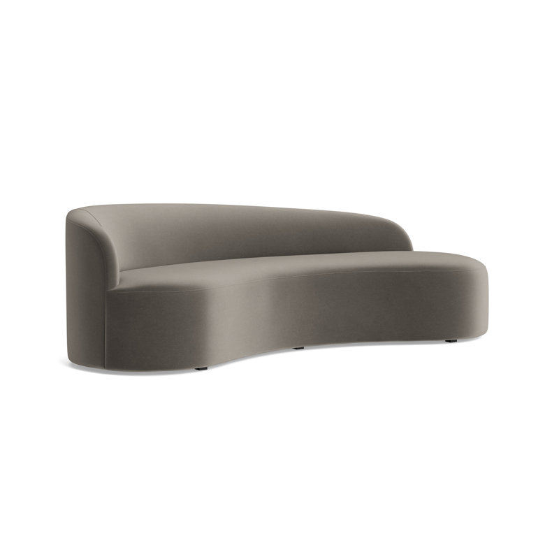 Sofia Left Arm Sofa, Performance Velvet - Graphite