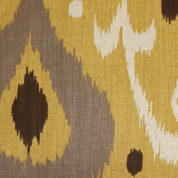 Indah Ikat Ikat Throw Pillow, Yellow