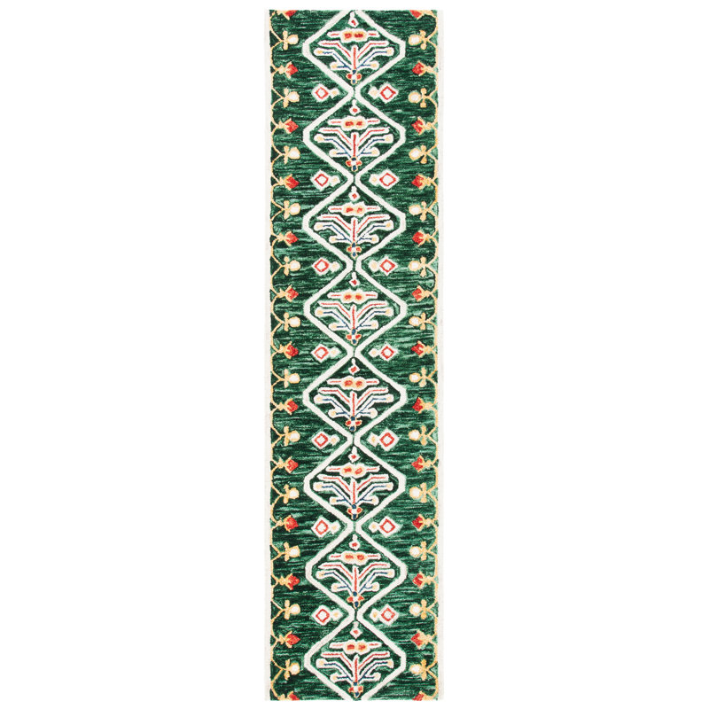 Wilstead Hand Tufted Wool Southwestern Rug, Runner 2'3" x 9'