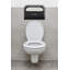 Distributeur de housse de siège de toilette noir à demi-pli avec housses de siège de toilette jetables