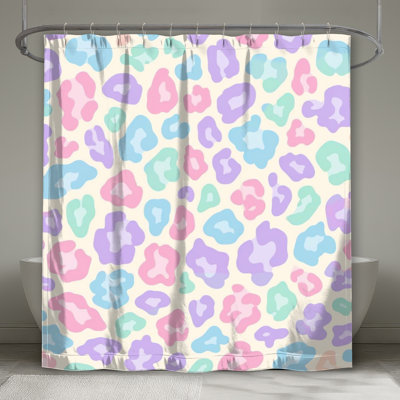 Leopard Print Pattern Shower Curtains Extra Long