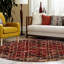Tapis bordeaux à motif géométrique Knowle-516732538