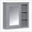 Wall Mounted Medicine Cabinet Mirror 3 Open Shelves-66837053