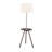 57" Round Sofa Side Table W/ Lamp And Power Station (1.56/9.9)
