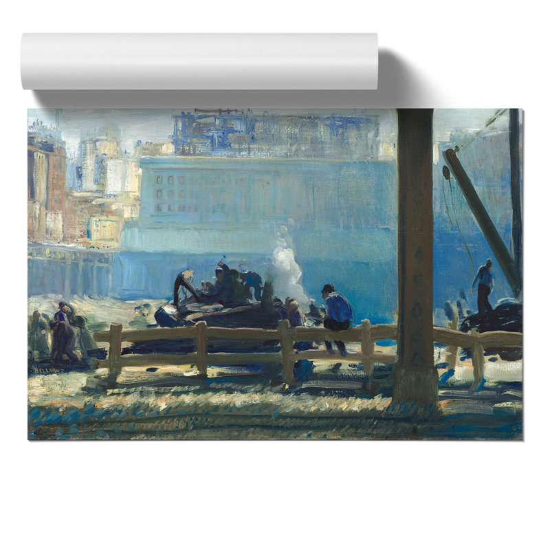 Blue Morning by George Bellows - No Frame Painting, 21cm H x 30cm W x 0.1cm D