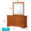 Commode Louis Philippe G3160-D, chêne-137258165