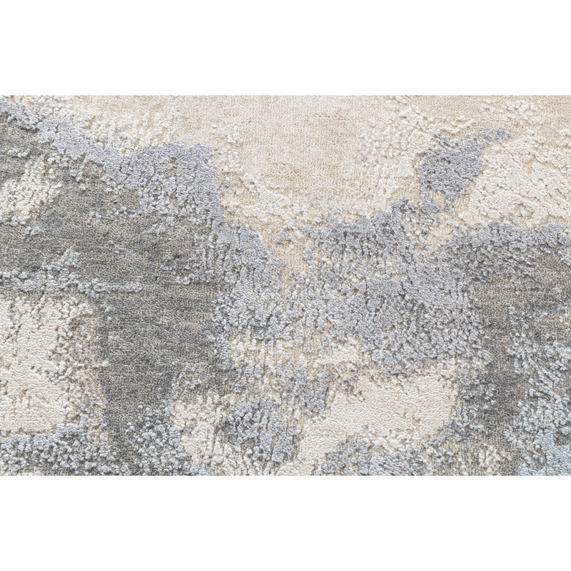 Tapis rectangulaire noué à la main, Rectangle de 5 pi x 8 pi