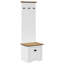 Hallway Cabinet With Hooks BODO 50X40x157 Cm-1649788463