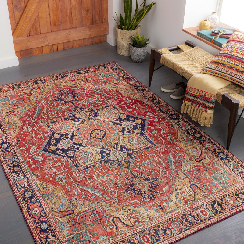 Fleckenstein Oriental Rust Area Rug, Rectangle 3'6" x 5'6"
