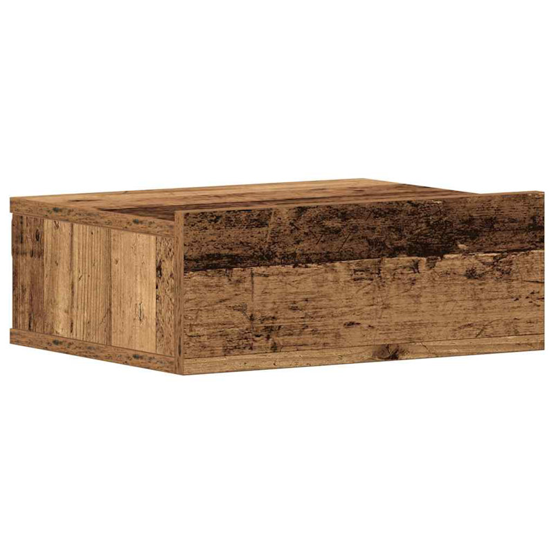 Dagmar Bedside Table, Old Wood, Set of 2