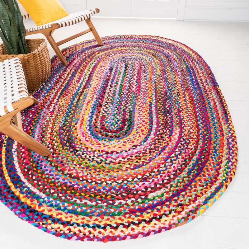 Marcantel Performance Cotton Abstract Indoor Rug, Table Runner 1'2" x 10'