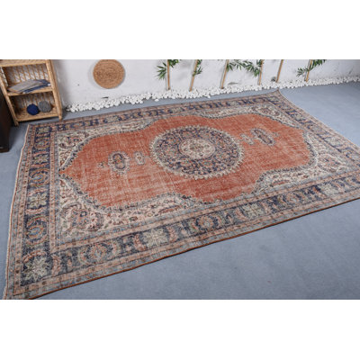 Turkish Rugs, Artistic Rug, Neutral Rugs, Orange Modern Rug, Moroccan Rugs, Vintage Rug, Saloon Rug