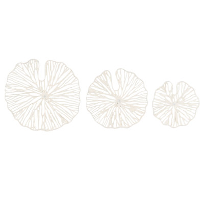 Décoration murale en papier fait à la main en forme de corail blanc