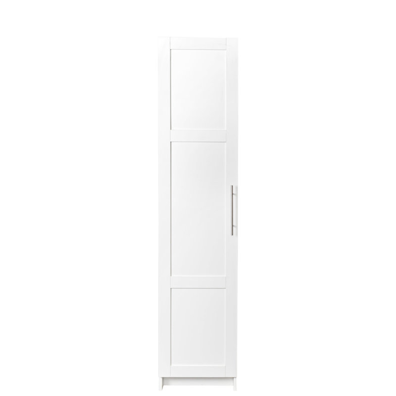 Armoire de rangement blanche empilable H 71,88 po - idéale pour la salle de lavage et le garage P 15,92 po x l