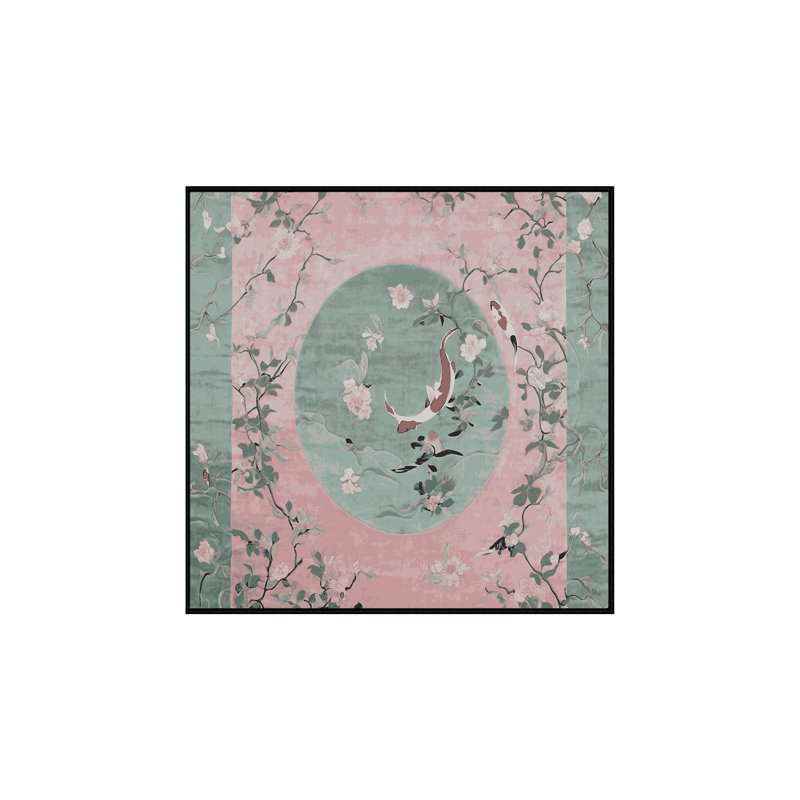 Machine Washable Gray Area Rug, Square 6'