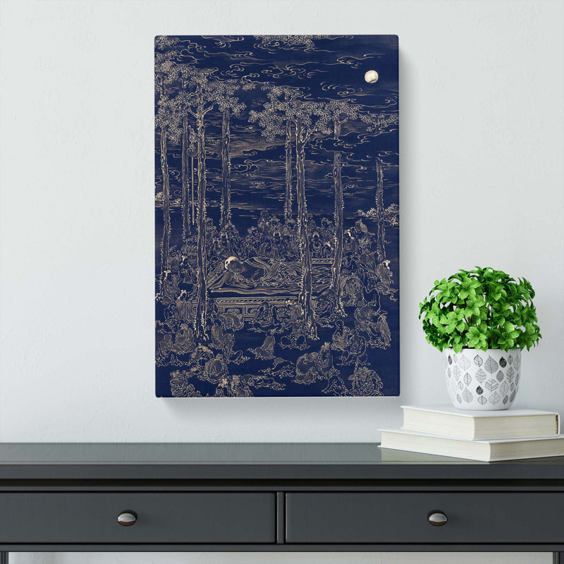 Luring The Sun Goddess by Kono Bairei - Wrapped Canvas Print, 60cm H x 40cm W x 3cm D