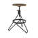 Swivel Adjustable Height Counter Stool with Metal Frame