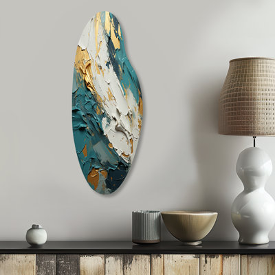 Llanas - Abstract Shapes Curved Shape Asymmetric Metal Wall Art