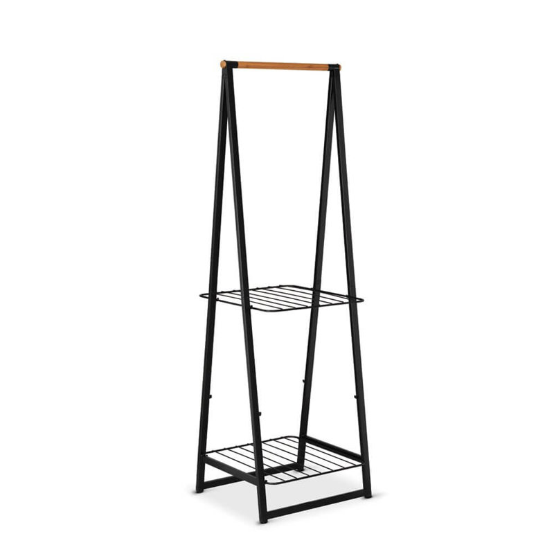 Brabantia Linn Clothes Rack, 190cm H x 60.6cm W x 57cm D, Black