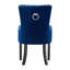 Jersey Velvet Dining Chair - Ergonomic Scoop Knockerback and Solid Wood Legs - Button back Armchair for Dining Room Living Room Restaurants-1882518138-1914217194