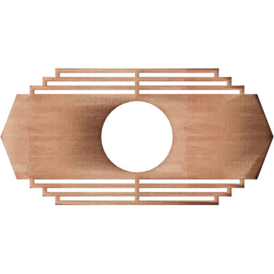 Médaillon de plafond en bois Chrysler