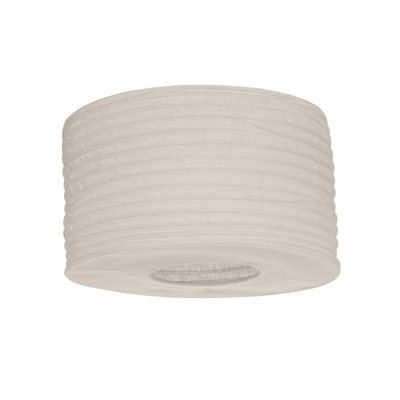 Camborne 20cm H Jute Drum Pendant Shade ( Uno ) in Natural White