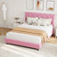 Queen Bed Frame With Upholstered Headboard, Heavy-Duty Platform Bed Frame With Strong Wood Slats-187940910-187940908