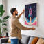 Rocket to the Stars Modern - Wrapped Canvas-1727510247-1727510248