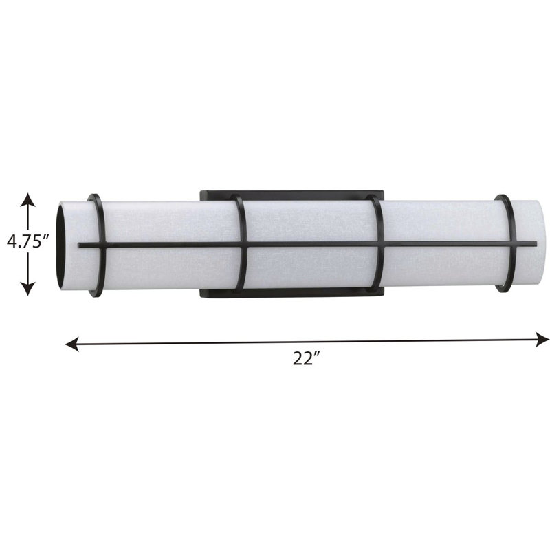 Arenstein LED Flush Mounted Sconce, Black
