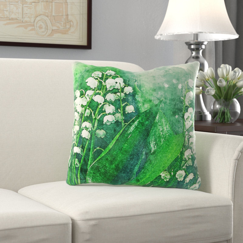 Housse et insert de coussin carré Amezcua, Microsuède, Intérieur