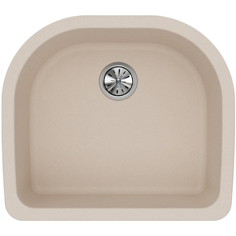 Quartz Classic 25" L x 22" W Undermount Kitchen Sink, Putty