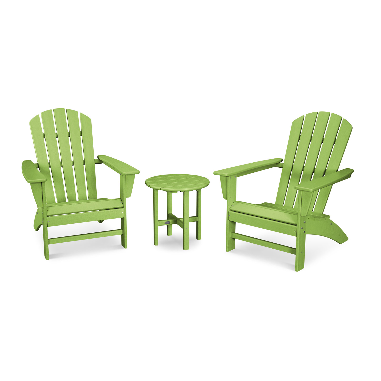 POLYWOOD® Nautical 2-Person Patio Seating Group, Lime