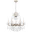 La Scala 6 Light 23in x 25in Chandelier in Parchment Gold with Clear Radiance Crystals-201696806-201696807