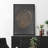 Tree Ring Dark Gray Wood Texture Artwork Minimalist Neutral Pictures Framed Canvas Print Wall Art-73333721-73333722