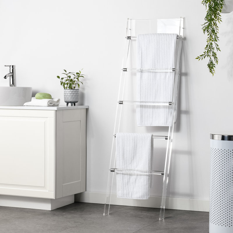  Chanera 56" Clear Acrylic Towel Stand